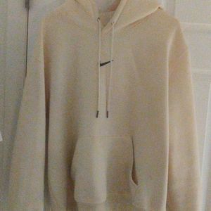 Nike Vintage Middle Swoosh Hoodie Cream white